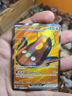 Pokemon TCG Holo Ultra Rare Ascended Heros Stunfisk Full Art Nm - Image 1