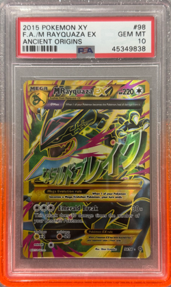 Pokemon XY Ancient Origins 98/98 Rayquaza EX PSA 10 - Image 1