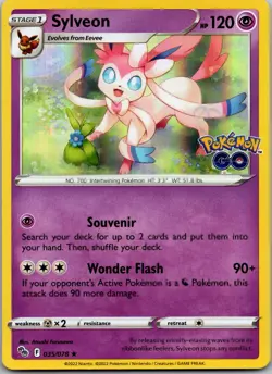 Sylveon 035/078 - Pokemon GO Pokemon TCG NM Holofoil - Image 1