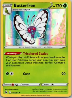 Butterfree 003/264 - SWSH08: Fusion Strike Pokemon NM Holofoil - Image 1