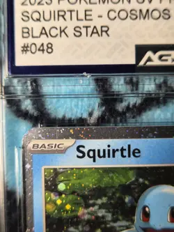 Pokemon Squirtle AGS 8.5 048 SV Promo Cosmos Holo Black Star English 70HP - Image 2