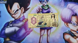 Billet gold One Piece Rob Lucci card carte Collector ticket Goodies Banknote 33 - Image 1