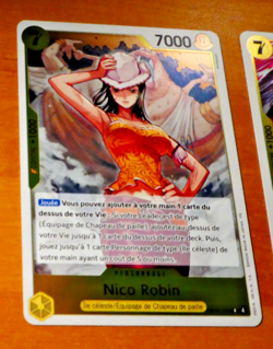 ONE PIECE FRANCAISE CARD GAME CARTE HOLO NICO ROBIN EB04-109 FR MINT 2026 - Image 1