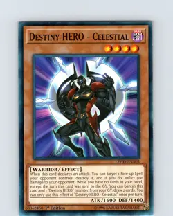 Yu-Gi-Oh TCG Destiny HERO - Celestial LEHD-ENA05 1st Edition Common Card NM - Image 1