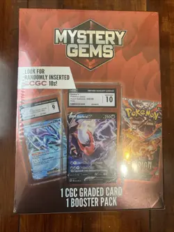 Pokemon Mystery Gems Box 1 CGC Graded Card & 1 Booster Pack! New! Sealed! 🔥 - Image 2