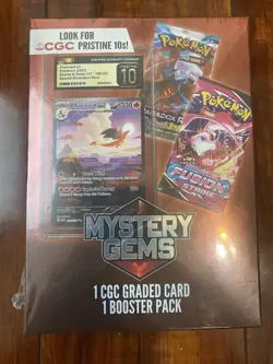 Pokemon Mystery Gems Box 1 CGC Graded Card & 1 Booster Pack! New! Sealed! 💫 - Image 1
