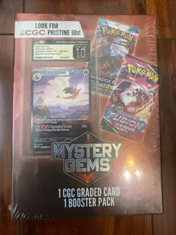 Pokemon Mystery Gems Box 1 CGC Graded Card & 1 Booster Pack! Brand New/Sealed! - Image 1