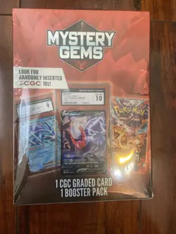 Pokemon Mystery Gems Box 1 CGC Graded Card & 1 Booster Pack! Brand New/Sealed! - Image 2
