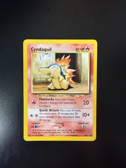 Pokemon TCG Cyndaquil Neo Genesis Card 57/111 Unlimited Common - Image 1