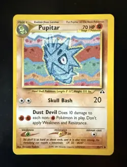 Pupitar 45/75 Neo Discovery Regular Unlimited Uncommon Card Pokemon TCG - Image 1