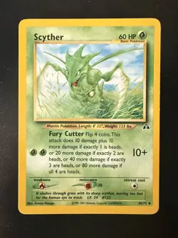 Scyther 46/75 Neo Discovery Regular Uncommon Card Pokemon TCG - Image 1