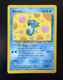 Horsea 62/111 Neo Genesis Regular Unlimited Common Card Pokemon TCG - Image 1
