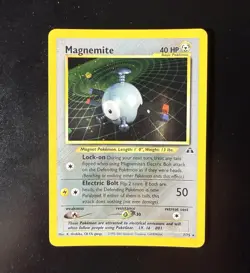 Pokemon TCG Magnemite 7/75 Neo Discovery Unlimited Edition Rare Holo Card - Image 1