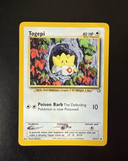 Pokemon TCG Togepi Neo Genesis Unlimited Uncommon Card 51/111 - Image 1