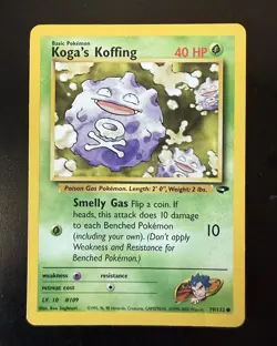 Koga's Koffing 79/132 Gym Challenge Regular Common Card Pokemon TCG - Image 1