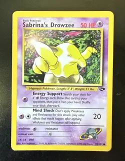 Sabrina's Drowzee 95/132 Gym Challenge Regular Common Card Pokemon TCG - Image 1