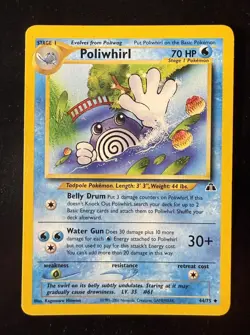 Poliwhirl 44/75 Neo Discovery Regular Unlimited Uncommon Card Pokemon TCG - Image 1