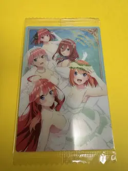 The Quintessential Quintuplets SEALED Movie #15 Wafer Bandai Card Rare JPN M! - Image 1