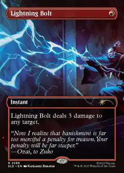 MTG Lightning Bolt (2289) - Rainbow Foil, NM-Mint, English Secret Lair Drop Seri - Image 1