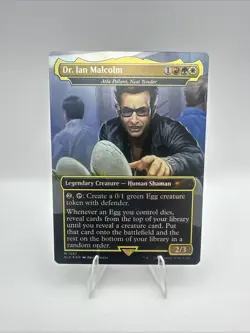 Dr. Ian Malcolm - Atla Palani, Nest Tender (Rainbow Foil) Secret Lair Drop Foil - Image 1
