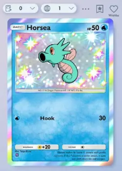 Pokemon TCG Pocket - Horsea Shiny ⭐ Fantastical Parade - English - Image 1