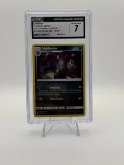 2018 Pokemon Sun & Moon Umbreon RH Lost Thunder CGC 7 Pokemon 120/214 - Image 1