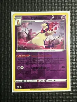 Pokemon TCG Hisuian Typhlosion Swsh10: Astral Radiance Reverse Holo Card 052/189 - Image 1