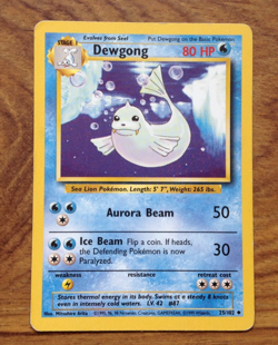 Pokemon TCG Dewgong Base Set 25/102 Regular LP. Free UK Postage - Image 1