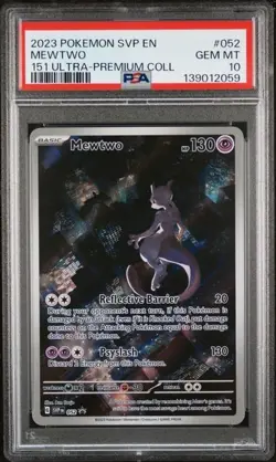 PSA 10 MEWTWO 052 ULTRA PREMIUM COLLECTION BLACK STAR PROMO 151 POKEMON GEM MINT - Image 1
