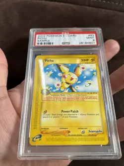 Pichu Sample E-Card 2002 Pokemon English Front, Japanese Back PSA 9 - Image 3