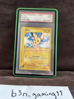 Pichu Sample E-Card 2002 Pokemon English Front, Japanese Back PSA 9 - Image 5