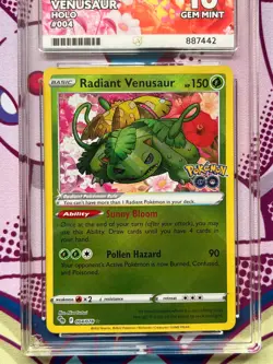 Pokemon TCG - Radiant Venusaur 004/078 - Pokemon GO - Graded - ACE 10 - #1 - Image 3