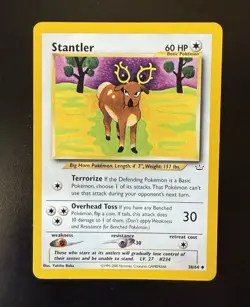 Stantler 38/64 Neo Revelation Regular Uncommon Pokemon TCG - Image 1