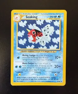 Seaking 37/64 Neo Revelation Regular Uncommon Pokemon TCG - Image 1