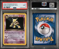Dark Alakazam Holo 1/82 1st Edition Team Rocket Pokemon TCG PSA 9 - Image 3