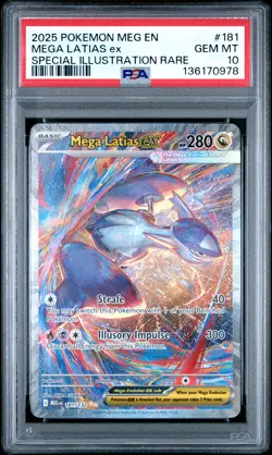 PSA 10 Mega Latias EX 181/132 Mega Evolution Special Illustration Rare POKEMON - Image 1
