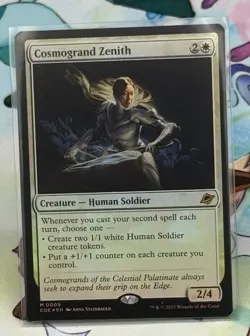 FOIL M 0009 Cosmogrand Zenith Human Mythic Rare Edge of Eternities EOE MTG Card - Image 1