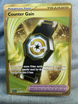 Counter Gain 249/191 Pokemon Surging Sparks Hyper Rare Gold Near Mint - Image 1