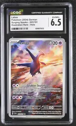 2024 Pokemon Sturmische Funken Latios #203/191 PSA CGC 6.5 SSP - Image 1