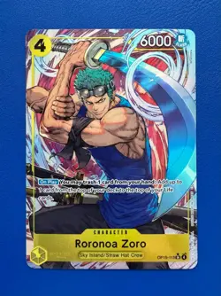 One Piece Card Game Roronoa Zoro SR Alt Art OP15-113 Adventure on KAMI's Island - Image 1