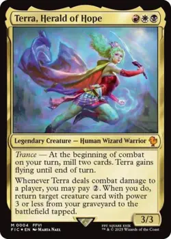~ Terra, Herald of Hope ~ NM Foil ~ Commander: FINAL FANTASY ~ MTG ~ - Image 1