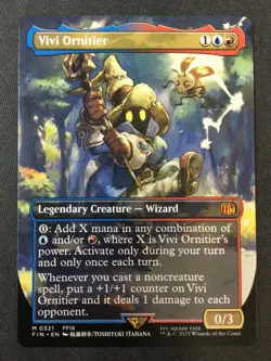 MTG FINAL FANTASY #321 Vivi Ornitier (Borderless) NM - Image 1