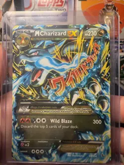 Pokemon Card Mega Charizard EX 69/106 Flashfire XY Mega Ultra Rare Holo 2014 - Image 3