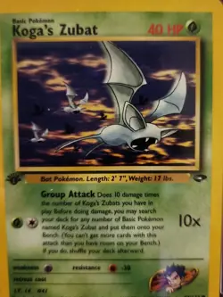Pokemon TCG Koga's Zubat Gym Challenge 83 Regular 1st Edition PSA GRADED 9 MINT - Image 2