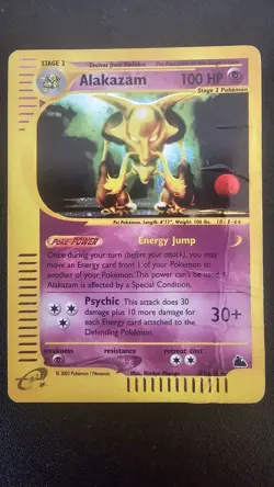 Pokemon Alakazam Holo Skyridge H1/H32 Damaged 2003 WOTC - Image 1
