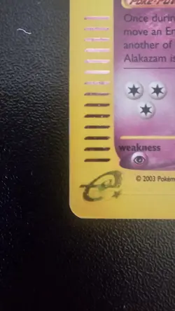 Pokemon Alakazam Holo Skyridge H1/H32 Damaged 2003 WOTC - Image 3