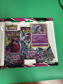 Pokemon Fusion Strike 3-Pack Blister Lot x2 Espeon Promo Sealed Packs - Image 2