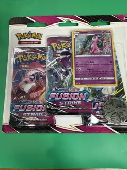 Pokemon Fusion Strike 3-Pack Blister Lot x2 Espeon Promo Sealed Packs - Image 4