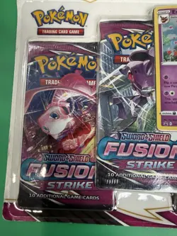 Pokemon Fusion Strike 3-Pack Blister Lot x2 Espeon Promo Sealed Packs - Image 5