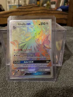 Pokemon Crimson Invasion Silvally GX 119/111 Rainbow Full Art Secret Rare - Image 1